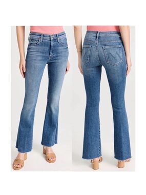 MOTHER The Weekender Fray Flare Jeans